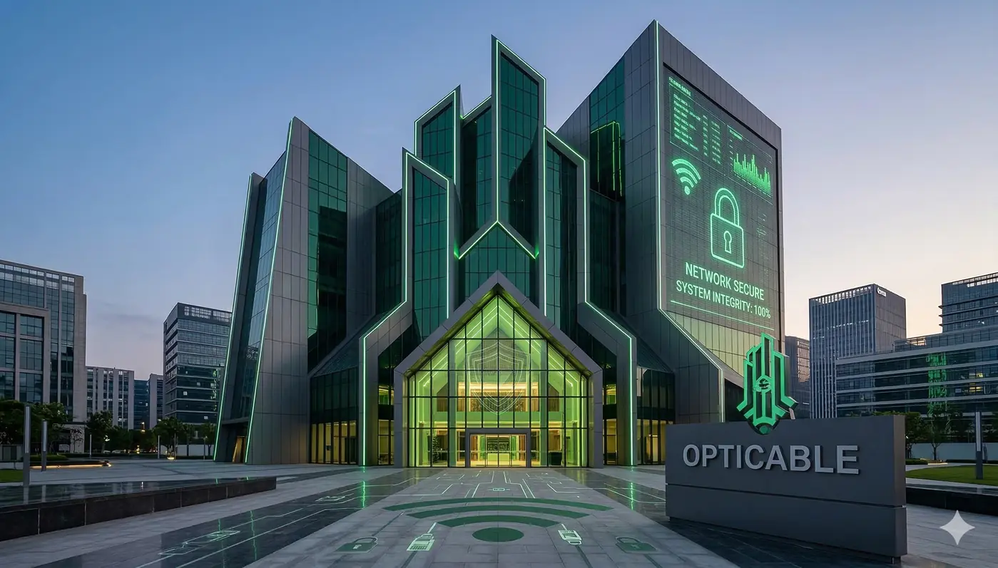 Commercial property representing coordinated security and connectivity systems