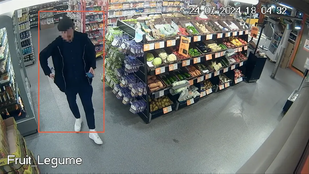 Alerte d'analyse vidéo dans un commerce